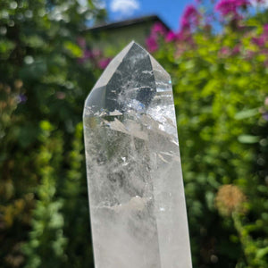 Bergkristall, Quarz, Obelisk geschliffen - 22x6x3 cm - Nr 194