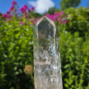 Bergkristall, Quarz, Obelisk geschliffen - 24x6x5 cm - Nr 195
