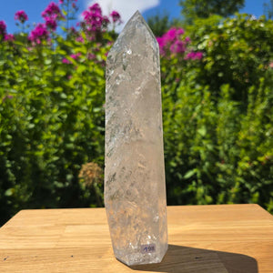 Bergkristall, Quarz, Obelisk geschliffen - 23x6x5 cm - Nr 198