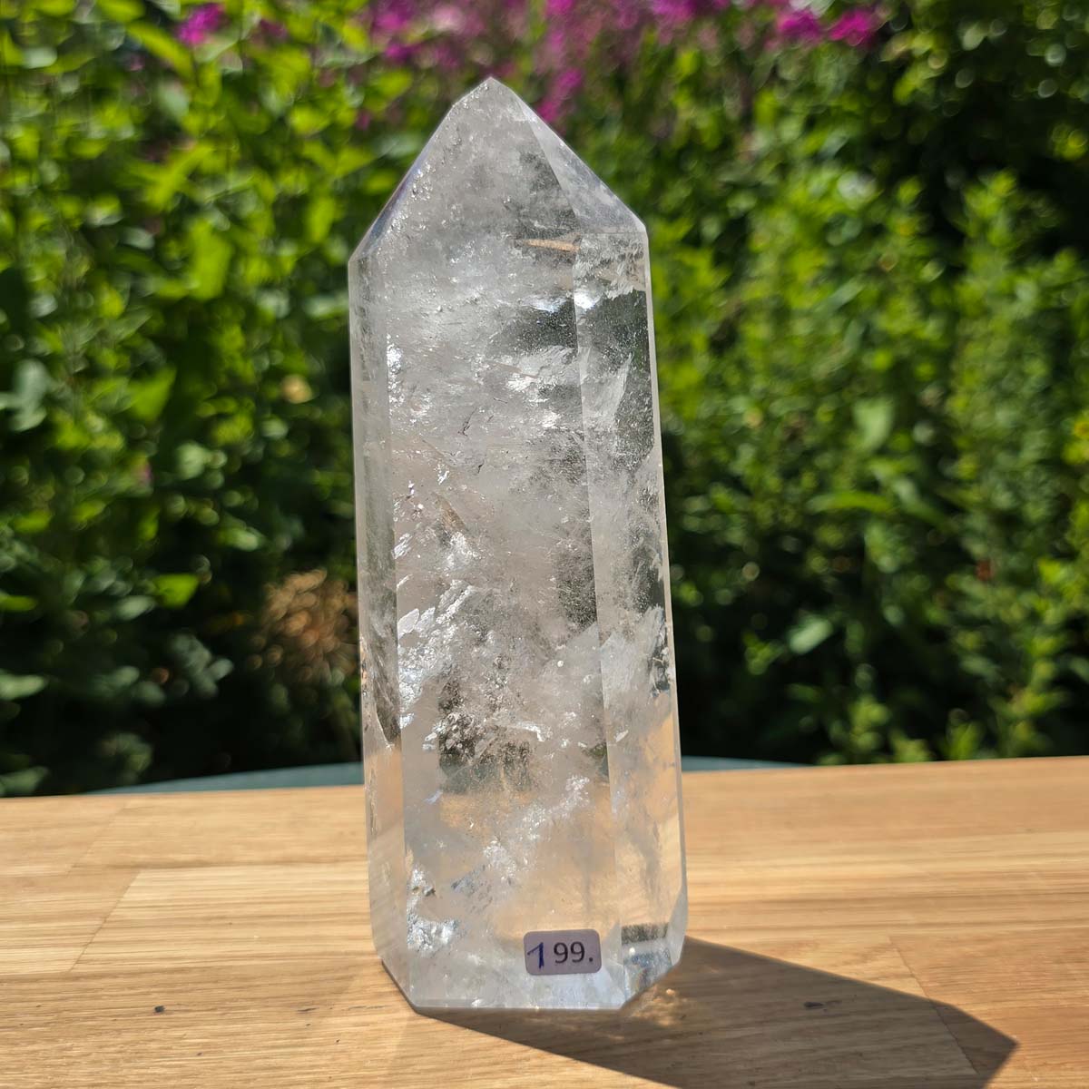 Bergkristall, Quarz, Obelisk geschliffen - 17x6x4 cm - Nr 199
