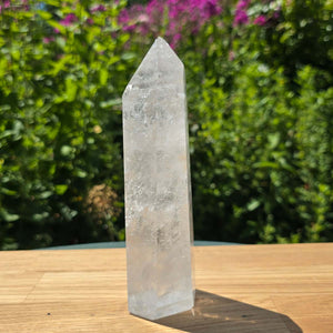 Bergkristall, Quarz, Obelisk geschliffen - 17x6x4 cm - Nr 199