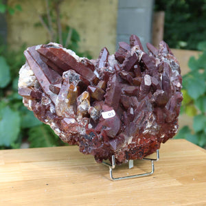 Seltene Hämatit Quarz Bergkristall Stufe (Eisenquarz) 20x17x11cm Marokko Nr. 1