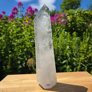 Bergkristall, Quarz, Obelisk geschliffen - 25x6x5 cm - Nr 200