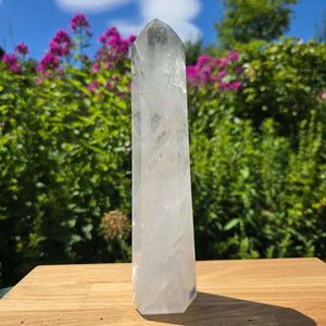 Bergkristall, Quarz, Obelisk geschliffen - 25x6x5 cm - Nr 200