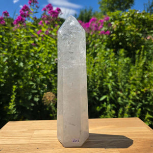 Bergkristall, Quarz, Obelisk geschliffen - 24x6x5 cm - Nr 201