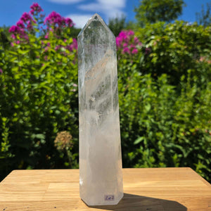 Bergkristall, Quarz, Obelisk geschliffen - 25x6x4 cm - Nr 202
