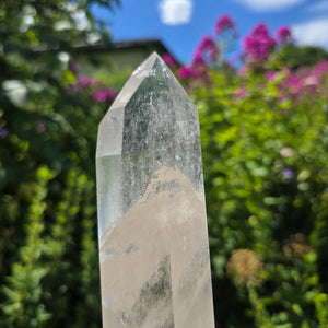 Bergkristall, Quarz, Obelisk geschliffen - 25x6x4 cm - Nr 202