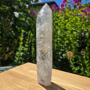 Bergkristall, Quarz, Obelisk geschliffen - 23x5x3 cm - Nr 204