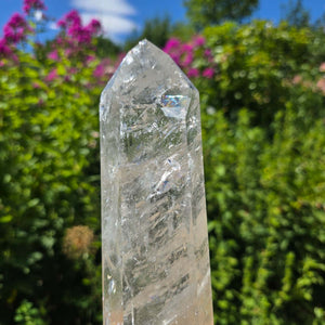 Bergkristall, Quarz, Obelisk geschliffen - 25x7x5 cm - Nr 205