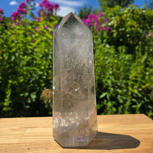Bergkristall, Quarz, Obelisk geschliffen - 21x8x5 cm - Nr 207