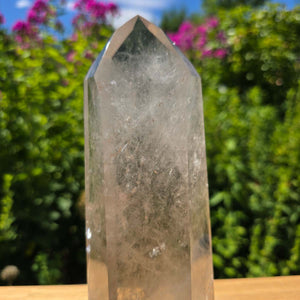Bergkristall, Quarz, Obelisk geschliffen - 21x8x5 cm - Nr 207