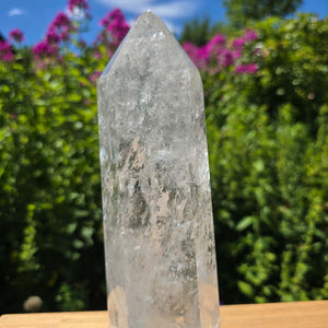 Bergkristall, Quarz, Obelisk geschliffen - 24x7x6 cm - Nr 208