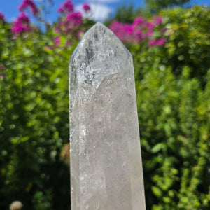 Bergkristall, Quarz, Obelisk geschliffen - 26x7x4 cm - Nr 209