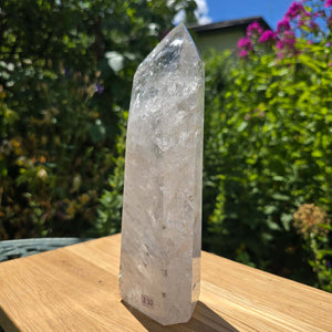 Bergkristall, Quarz, Obelisk geschliffen - 21x7x7 cm - Nr 210