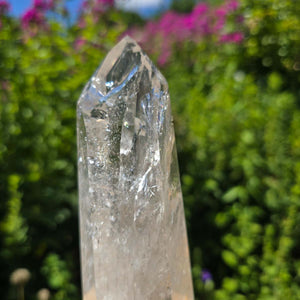 Bergkristall, Quarz, Obelisk geschliffen - 21x7x6 cm - Nr 211