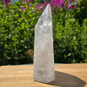 Bergkristall, Quarz, Obelisk geschliffen - 20x11x5 cm - Nr 213