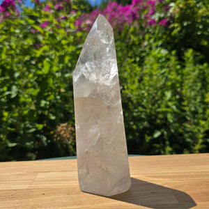 Bergkristall, Quarz, Obelisk geschliffen - 20x7x6 cm - Nr 214
