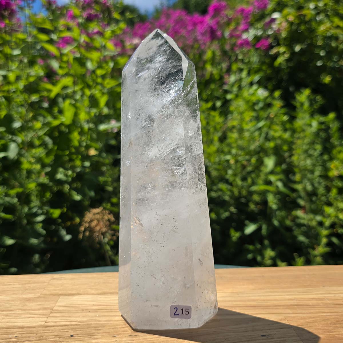 Bergkristall, Quarz, Obelisk geschliffen - 20x7x5 cm - Nr 215