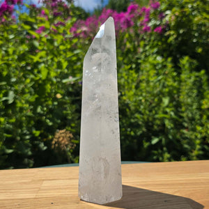 Bergkristall, Quarz, Obelisk geschliffen - 20x7x5 cm - Nr 215