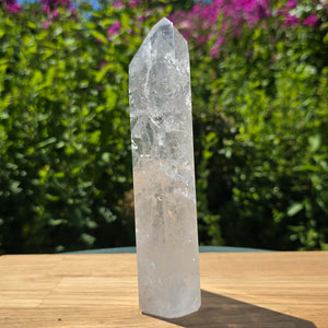 Bergkristall, Quarz, Obelisk geschliffen - 19x6x4 cm - Nr 216