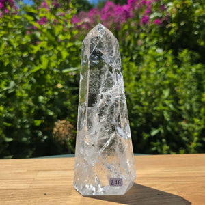 Bergkristall, Quarz, Obelisk geschliffen - 18x7x4 cm - Nr 218