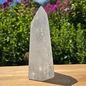 Bergkristall, Quarz, Obelisk geschliffen - 20x10x7 cm - Nr 219