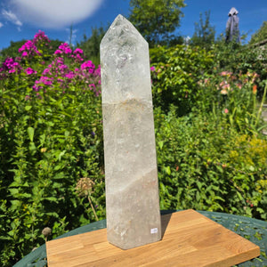 Bergkristall, Quarz, Obelisk geschliffen - 43x12x8 cm - Nr 21