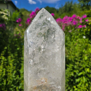 Bergkristall, Quarz, Obelisk geschliffen - 43x12x8 cm - Nr 21