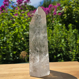 Bergkristall, Quarz, Obelisk geschliffen - 20x8x6 cm - Nr 220