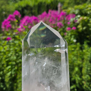 Bergkristall, Quarz, Obelisk geschliffen - 19x9x5 cm - Nr 221