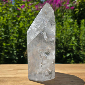 Bergkristall, Quarz, Obelisk geschliffen - 18x9x6 cm - Nr 222
