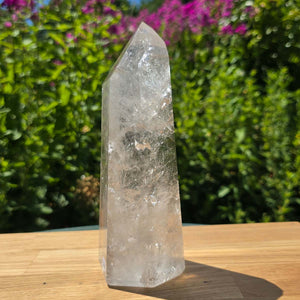 Bergkristall, Quarz, Obelisk geschliffen - 19x7x6 cm - Nr 223