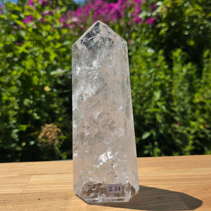 Bergkristall, Quarz, Obelisk geschliffen - 18x6x5 cm - Nr 224