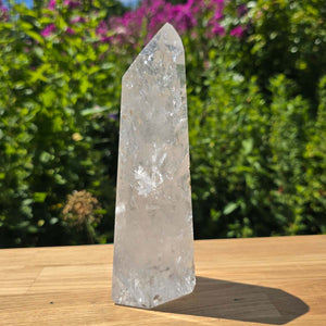 Bergkristall, Quarz, Obelisk geschliffen - 18x6x5 cm - Nr 224