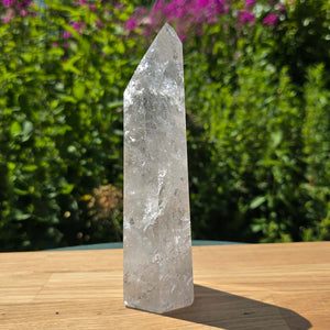 Bergkristall, Quarz, Obelisk geschliffen - 18x6x5 cm - Nr 227