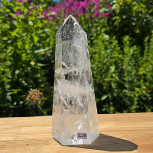 Bergkristall, Quarz, Obelisk geschliffen - 18x7x4 cm - Nr 229