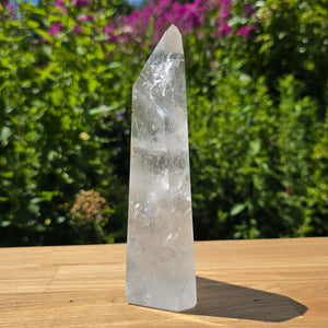 Bergkristall, Quarz, Obelisk geschliffen - 18x7x4 cm - Nr 229