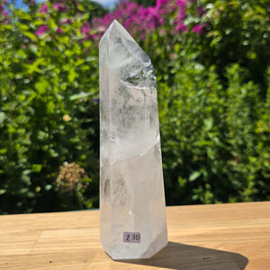 Bergkristall, Quarz, Obelisk geschliffen - 19x6x4 cm - Nr 230