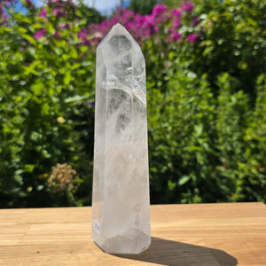 Bergkristall, Quarz, Obelisk geschliffen - 19x6x4 cm - Nr 230