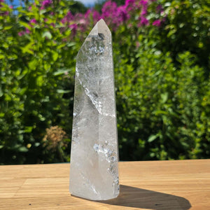 Bergkristall, Quarz, Obelisk geschliffen - 18x6x5 cm - Nr 232