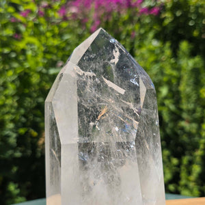 Bergkristall, Quarz, Obelisk geschliffen - 19x9x7 cm - Nr 233
