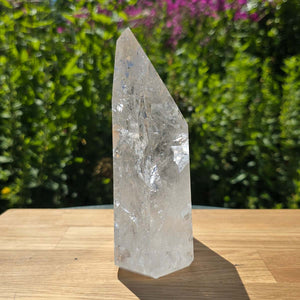 Bergkristall, Quarz, Obelisk geschliffen - 17x11x5 cm - Nr 235