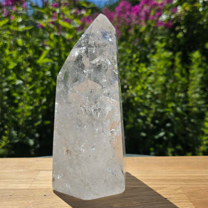 Bergkristall, Quarz, Obelisk geschliffen - 19x11x8 cm - Nr 236