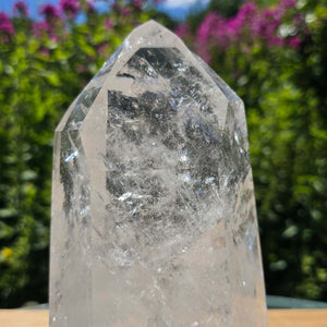 Bergkristall, Quarz, Obelisk geschliffen - 19x11x8 cm - Nr 236