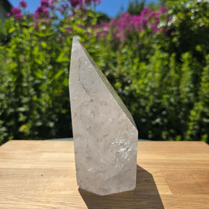 Bergkristall, Quarz, Obelisk geschliffen - 16x11x6 cm - Nr 237