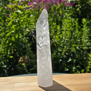 Bergkristall, Quarz, Obelisk geschliffen - 20x7x4 cm - Nr 238