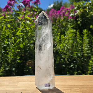 Bergkristall, Quarz, Obelisk geschliffen - 20x5x3 cm - Nr 239