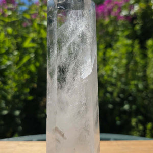 Bergkristall, Quarz, Obelisk geschliffen - 20x5x3 cm - Nr 239