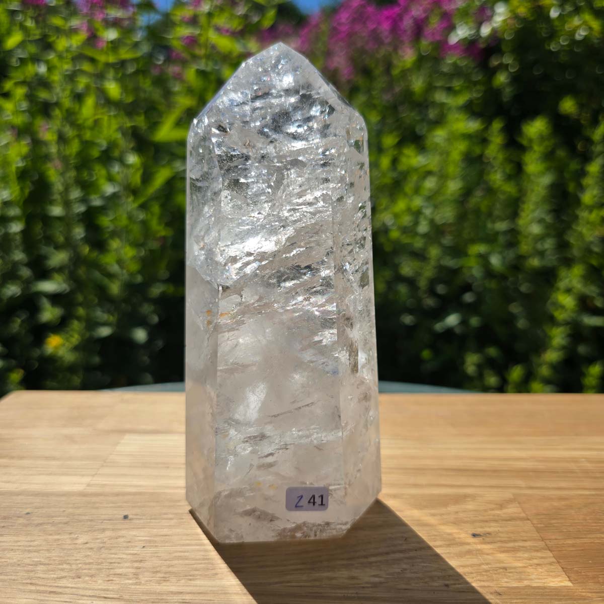Bergkristall, Quarz, Obelisk geschliffen - 16x7x4 cm - Nr 241
