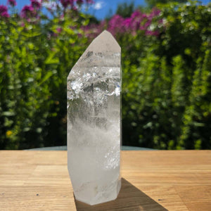 Bergkristall, Quarz, Obelisk geschliffen - 16x8x5 cm - Nr 242